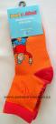 Ponožky dětské - oranžovočervené Pat a Mat